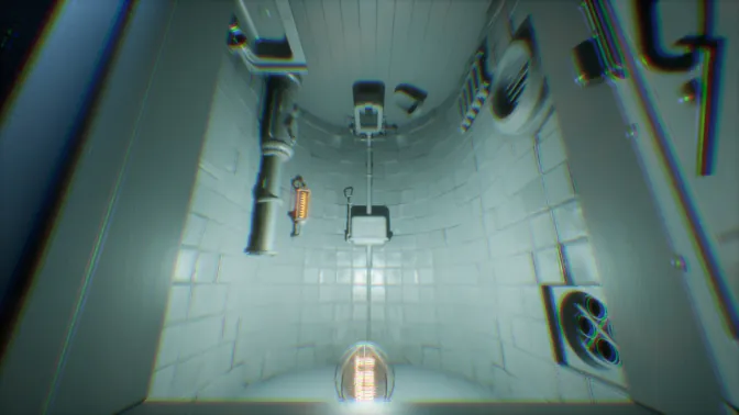 The Inverted Toilet in Lighting Only view mode.