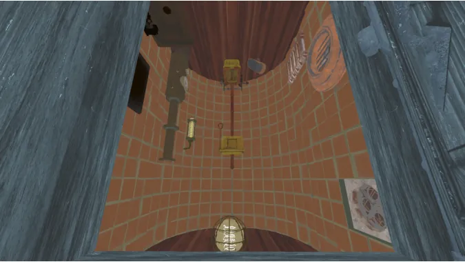 The Inverted Toilet in Unlit view mode.